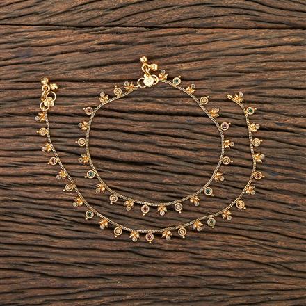 Antique Delicate Payal With Gold Plating