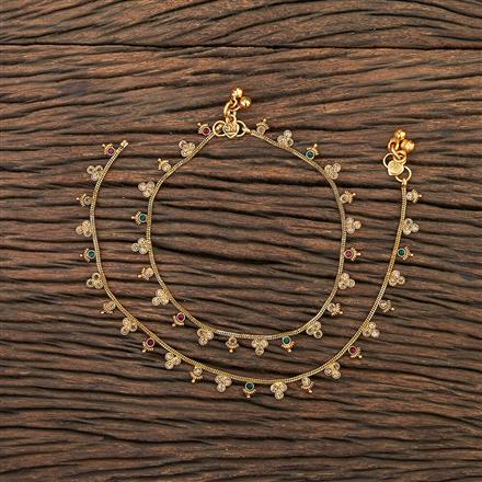 Antique Delicate Payal With Gold Plating