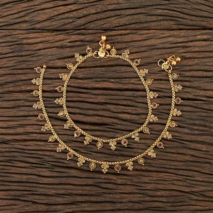 Antique Delicate Payal With Gold Plating
