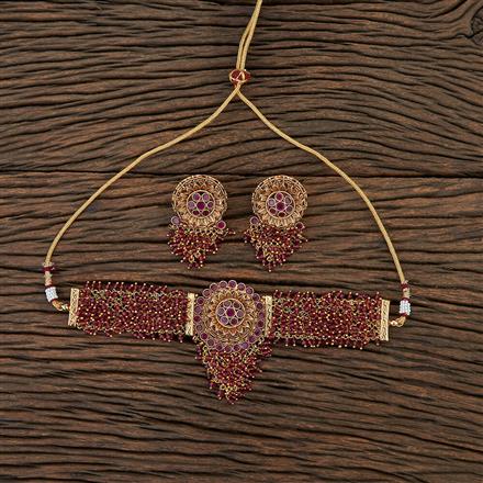 Antique Choker Necklace With Gold Plating