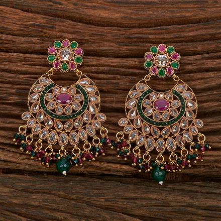 Antique Chand Earring With Gold Plating