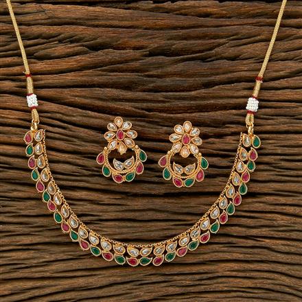 Antique Delicate Necklace With Gold Plating