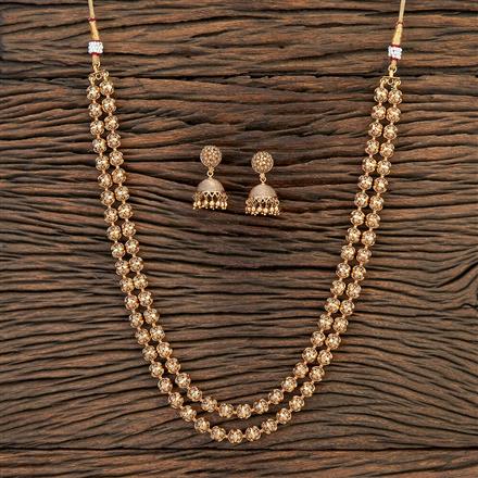 Antique Long Necklace With Gold Plating