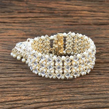 Indo Western Moti Bracelet With Gold Plating