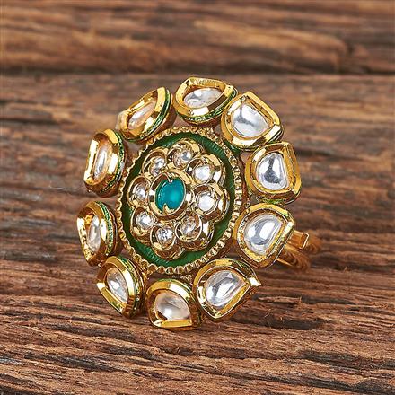Antique Adjustable Ring With Gold Plating