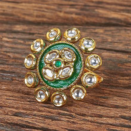 Antique Adjustable Ring With Gold Plating