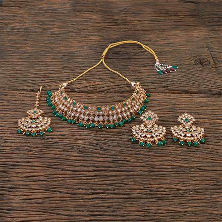 Antique Choker Necklace With Gold Plating