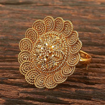 Antique Plain Gold Ring With Gold Plating