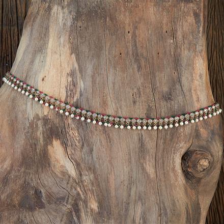 Antique Delicate Belt With Mehndi Plating