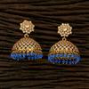 Antique Jhumkis with mehndi plating