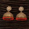 Antique Jhumkis with mehndi plating