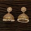 Antique Jhumkis with mehndi plating