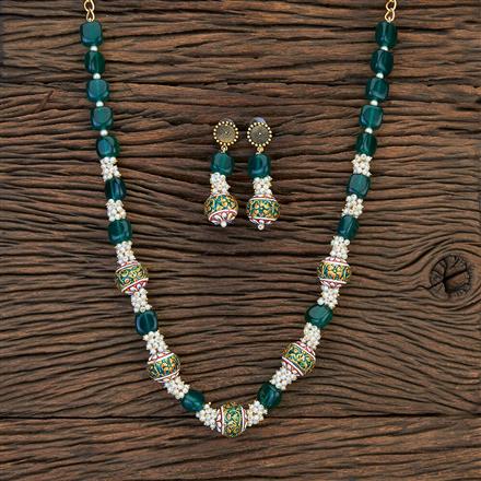 Antique Pearl Necklace With Gold Plating