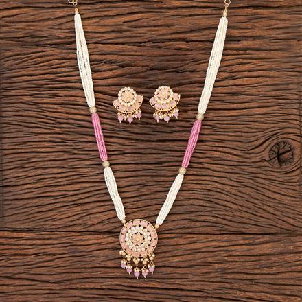 Antique Long Necklace With Gold Plating