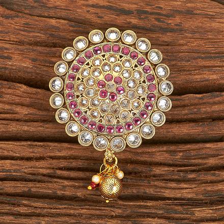 Antique Moti Brooch With Gold Plating