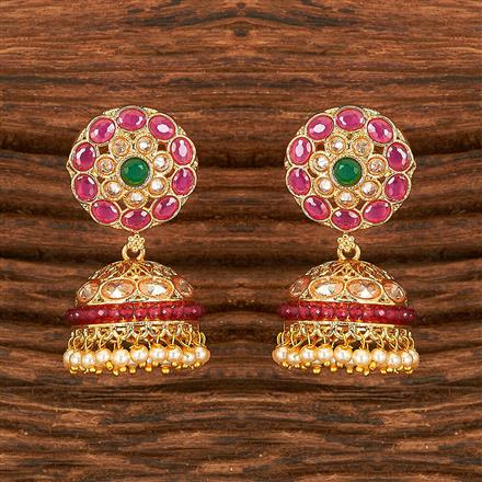 Antique Moti Earring With Gold Plating