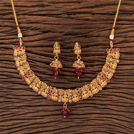 Antique South Indian Necklace With Gold Plating