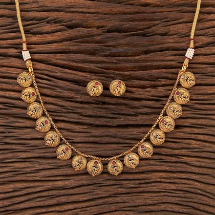 Antique Delicate Necklace With Gold Plating
