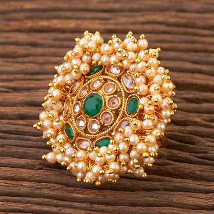 Antique Adjustable Ring With Gold Plating