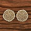 Antique Reverse Ad Stone Earring With Mehndi Plating