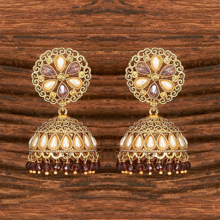 Antique Jhumki With Gold Plating
