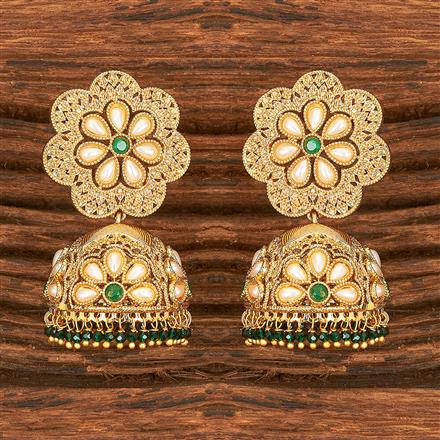 Antique Jhumki With Gold Plating