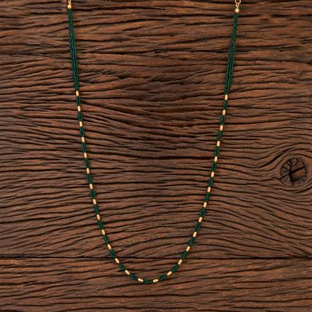 Antique Mala Necklace With Matte Gold Plating