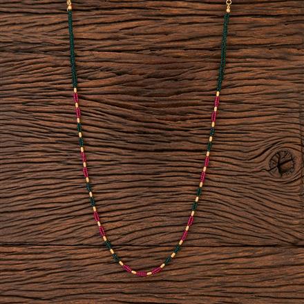 Antique Mala Necklace With Matte Gold Plating