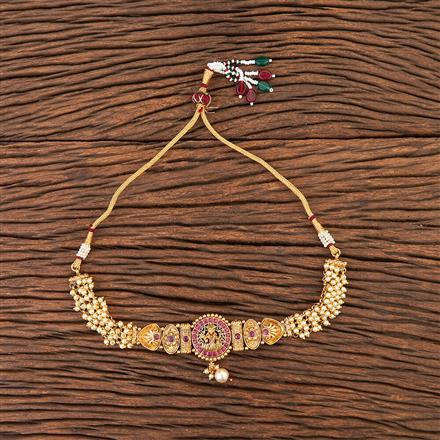 Antique Temple Baju Band With Gold Plating
