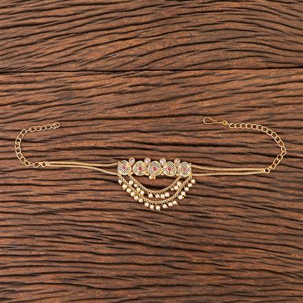 Antique Moti Baju Band With Gold Plating