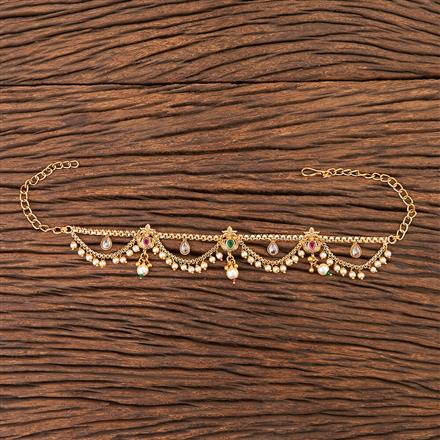 Antique Pearl Baju Band With Gold Plating