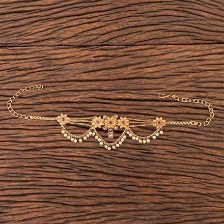 Antique Pearl Baju Band With Gold Plating