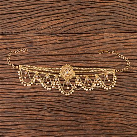 Antique Pearl Baju Band With Gold Plating