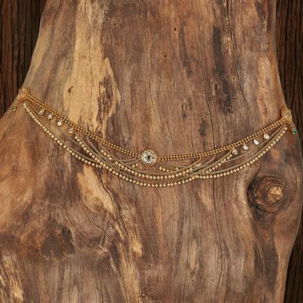 Antique Pearl Belt With Gold Plating