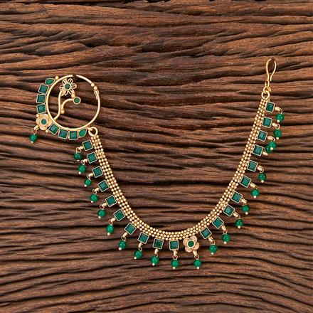 Antique Pressing Nose Ring With Matte Gold Plating