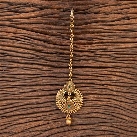 Antique Chand Tikka With Matte Gold Plating