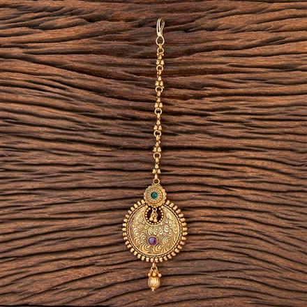 Antique Chand Tikka With Matte Gold Plating