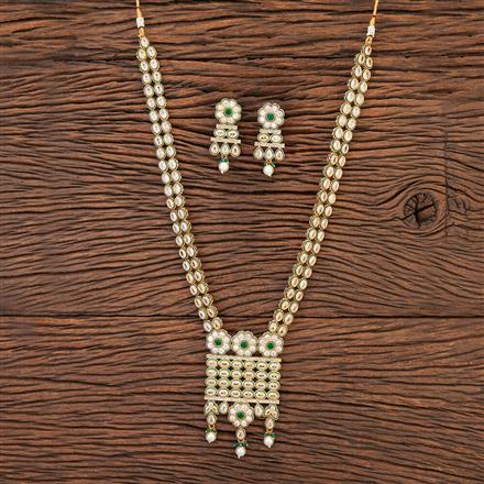 Antique Long Necklace With Gold Plating