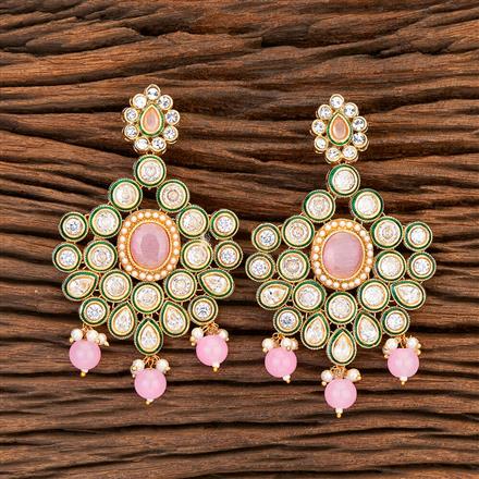 Antique Meenakari Earring With Gold Plating