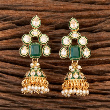 Antique Meenakari Earring With Gold Plating