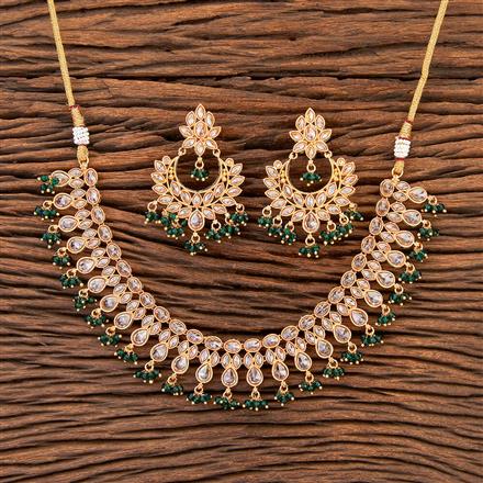Antique Moti Necklace With Gold Plating