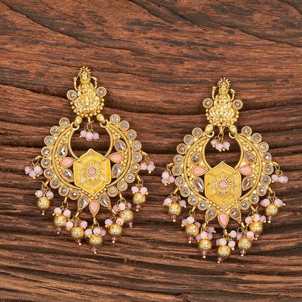 Antique South Indian Earring With Gold Plating