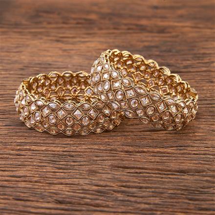 Antique Reverse Ad Bangles With Mehndi Plating