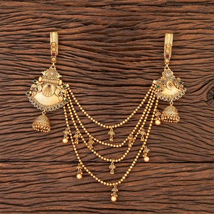 Antique Classic Jhuda With Matte Gold Plating