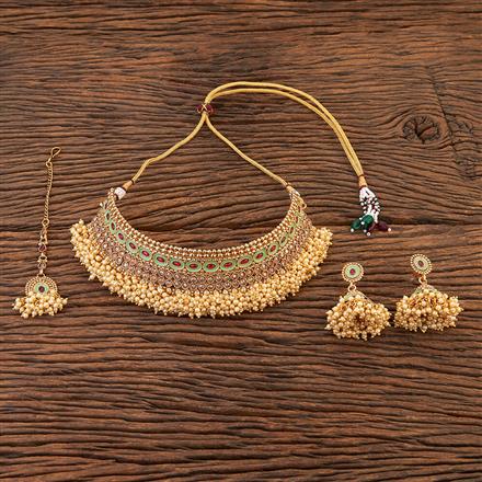 Antique Meenakari Necklace With Gold Plating