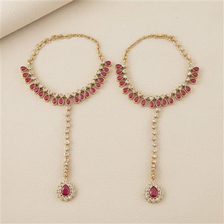 Antique Reverse Ad Stone Hath Pan With Mehndi Plating