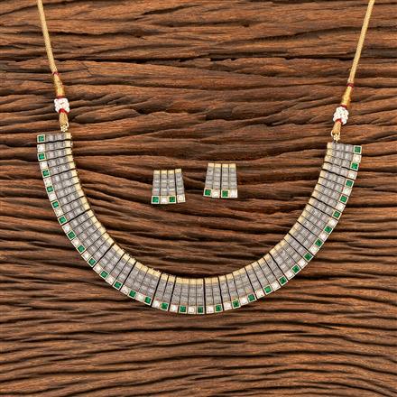 Antique Classic Necklace With 2 Tone Plating