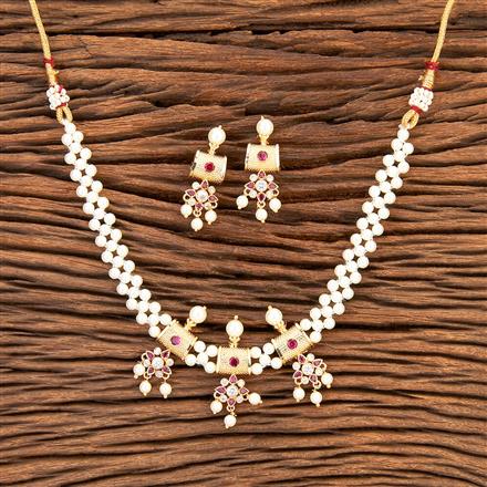 Antique Choker Necklace With Gold Plating