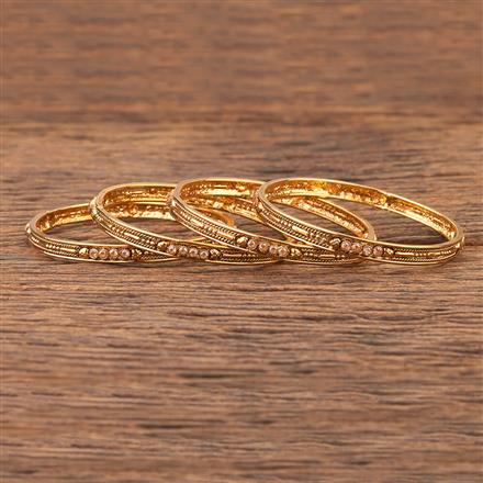 Antique Delicate Bangles With Gold Plating