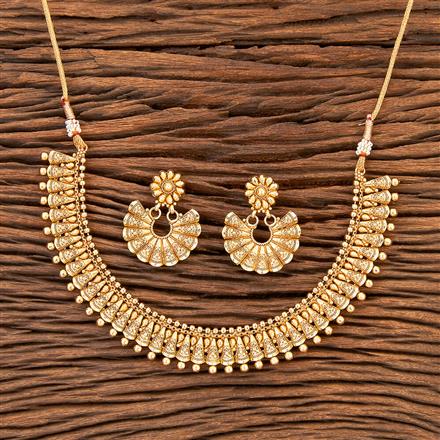 Antique Delicate Necklace With Gold Plating